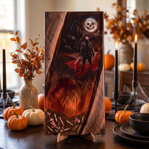 Horror resin cutting board — Design #1