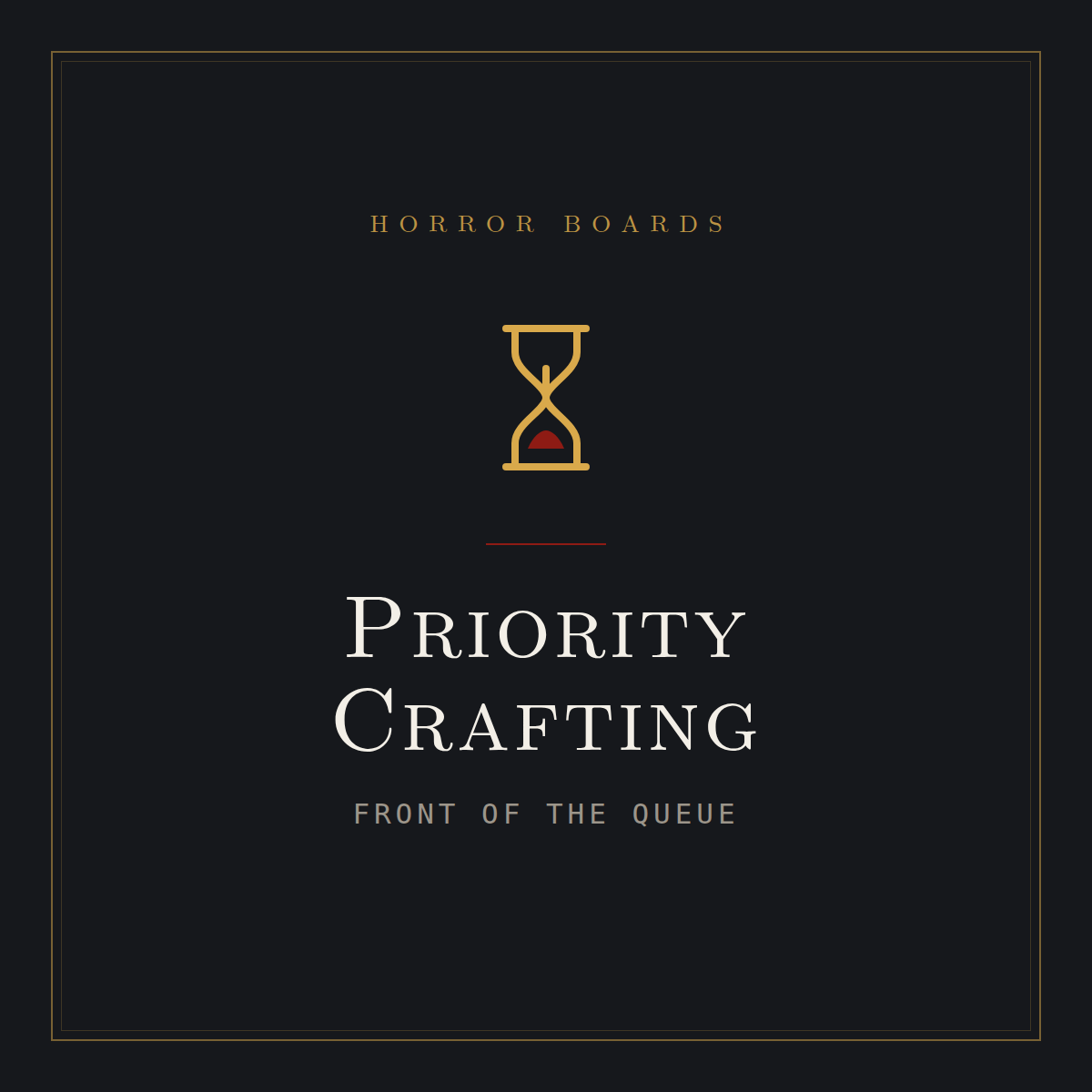 Priority Crafting — front of the crafting queue